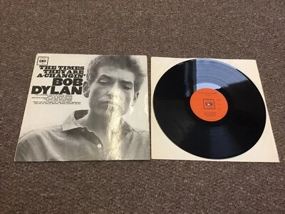 Bob Dylan-The Times They Are A Changin’ 1964 1st Press CBS Mono LP UK 33 Flaps - Image 1 of 4