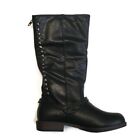 Hailey Jeans Co Womens Pull On Back Zipper Riding Boots Classic Black Size 6.5