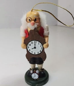 Zims Erbstück Geppetto/Uhrmacher Nussknacker Uhren Ornament Vintage Pinocchio  - Bild 1 von 12