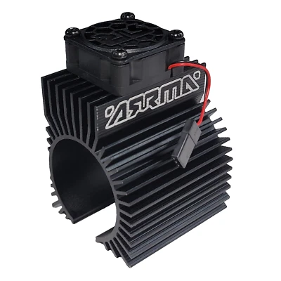Ventilador de motor Arrma OUTCAST 4S V2 BLX e dissipador de calor de alumínio Kraton AR310883 ARA390290 - Imagem 1 de 3