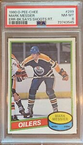 1980 O-PEE-CHEE #289 Mark Messier HOF Rookie PSA 8 NM-MT Oilers Rangers NHL