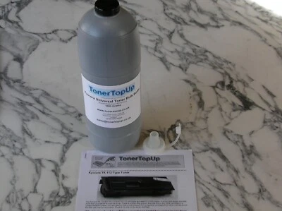 Refil de toner a granel 1kg para Kyocera FS-720 820 920 FS-1016MFP FS1116 TK-110e TK112 - Imagem 1 de 2