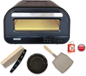 UNOLD Pizzaofen DON Luigi bis 400°C eckiger Pizzastein Sonderedition 68615 - Bild 1 von 5