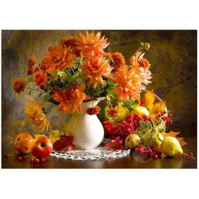Enjoy Jigsaw Puzzle 1000 Piece " Still Life with Orange Dahlias " - Image 1 of 3