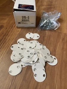 Key Tags HPC EYR-5 Round Tag With Key Ring 1-1/4” 100 Pack - Picture 1 of 2