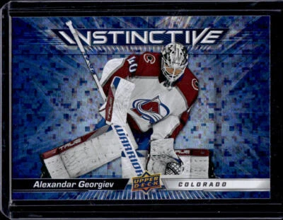 2023-24 Upper Deck #IN-9 Alexandar Georgiev Instinctive Sparkle - Image 1 of 2