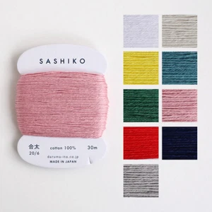 JAPANESE Embroidery SASHIKO Thread Yokota Daruma Thick type 30m 9color - Picture 1 of 4