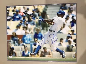 JUAN PIERRE Signed Los Angeles Dodgers 16x20 Photo With PSA - Picture 1 of 3