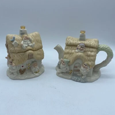Lenox Disney Snow White and the Seven Dwarfs Cottage Sugar & Creamer Set - Image 1 of 4