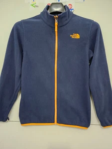 North Face Jacket Boys L Blu Triclimate Mid Layer Fleece Zip System Outdoor Walk - Picture 1 of 18