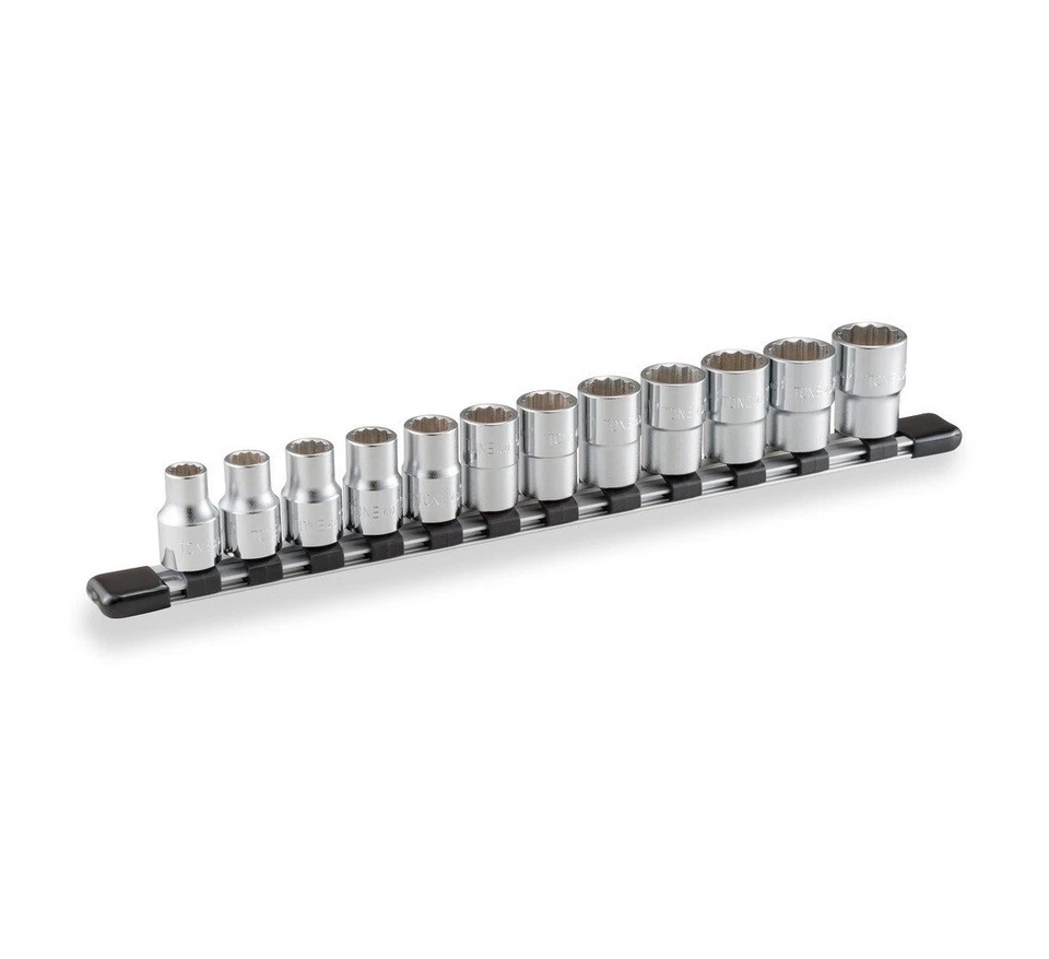 TONE 1/2" SOCKET WRENCH SET 12 POINT 12 SIZE (10～21mm) HD412 MADE IN JAPAN - Image 1 of 1