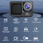 5K30FPS WiFi Action Camera Front And Rear Dual Screen Built In Mic IP68 Wate