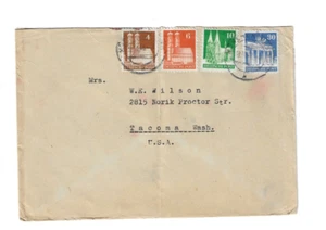 GERMANY 1948 Cover sent from Munchen to U.S. - rough opened; creased - Picture 1 of 2