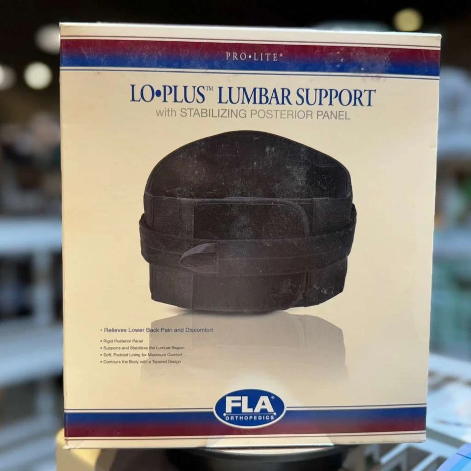 FLA Medium Prolite Lo-Plus Lumbar Support Black - Image 1 of 4