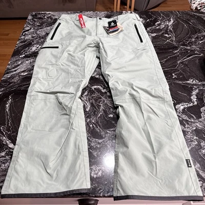 Pantalones de snowboard Volcom L Gore-Tex Shell, para hombre talla 2XL verde agave nuevos con etiquetas $350 Foto 1 de 4