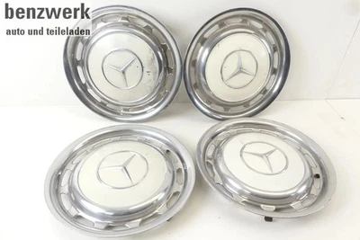 Mercedes W108 W116 W114 W115 W123 4X Radkappe Chrom 14 Zoll ORIGINAL 1154010324✔ - Bild 1 von 4