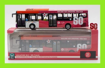 NOV 2025 Arielle Models Scania K230UB (Euro V) SINGAPORE BUS 1/110 SG60 B'day - Image 1 of 4