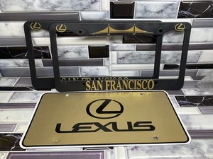 LEXUS San Francisco SF Bay Area Serramonte CA Vehicle Dealer License Plate Frame - Foto 1 di 2