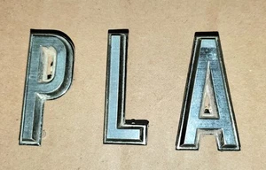 Dodge Polara Hood or Trunk Lid Emblem Letters P A & L only 67 68 1967 1968 - Picture 1 of 9