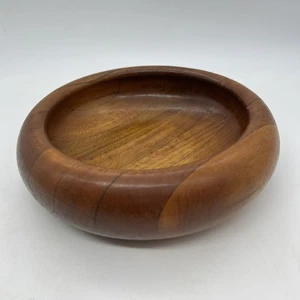 Wooden Fruit Bowl Hand Turned Timber Handmade - Picture 1 of 17