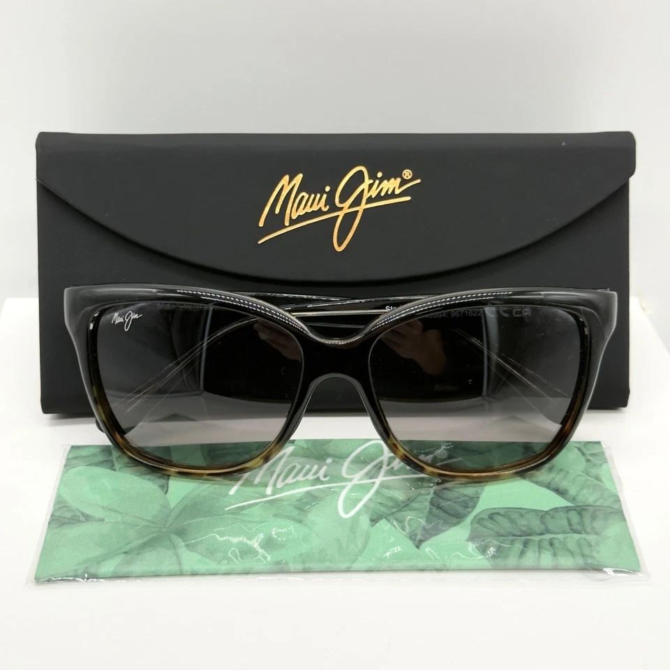Gafas de sol polarizadas Maui Jim Starfish negras gris tortuga 744-02T para mujer RX capaz Foto 1 de 4