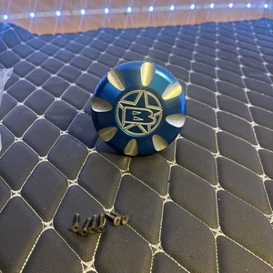 ✅ NOS - Blowsion Low Profile Billet Yamaha Gas Cap - Blue - Picture 1 of 16