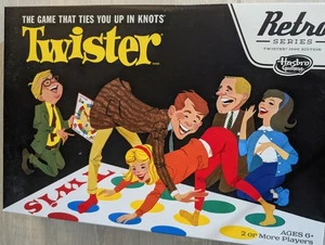 Twister Retro Series 1966 Edition Hasbro Brettspiel mit Matte, Spinner, Anleitung - Bild 1 von 7