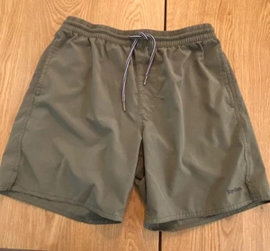 Rhythm Shorts Size 33 Army Green Stretch Fitness 6” Inseam - Picture 1 of 6