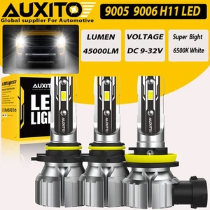 Combo 9005 9006 H11 LED Headlight Bulbs Fog Light Conversion Kit Replace Halogen - Imagen 1 de 13