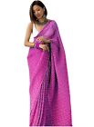 Pink Bollywood Saree Party Kleidung Indisch Ethnisch Pakistaner Designer Sari