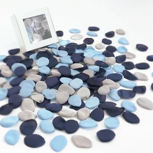 300PCS Navy Blue Silk Rose Petals for Aisle Wedding Centerpieces Decor Bulk - Picture 1 of 6