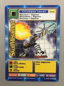 SkullMeramon Digimon Digi Battle Taco Bell Promo Tb-07 2000 Bandai CCG Card - Picture 1 of 2