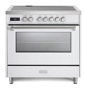 Verona Ultima 36 Inch 5.0 cu.ft Freestanding Induction Range Oven White - Picture 1 of 9