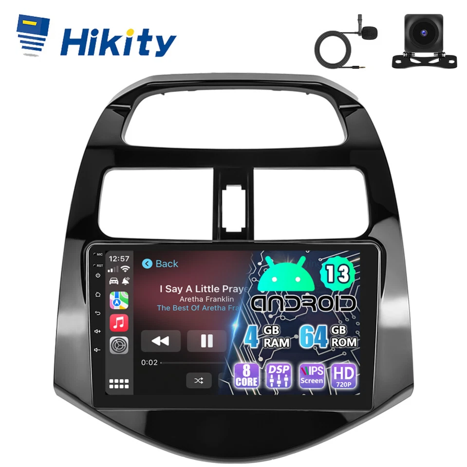 9" 4+64GB 8-Core CarPlay Android 13 Radio Für Chevrolet Spark GPS Navi WiFi RDS - Bild 1 von 4