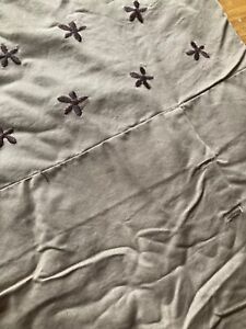 IKEA Tanja Brodyr Twin Size Light Brown Star Flower Cotton Duvet Cover Bedding 