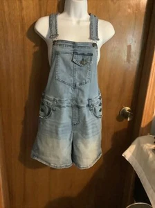 Vintage Bit And Bridle Denim kurze Latzhose Damengröße 4 sehr guter Zustand - Bild 1 von 8