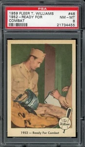 1959 Fleer Ted Williams Baseball #46 1952 Ready For Combat PSA 8 - Picture 1 of 2