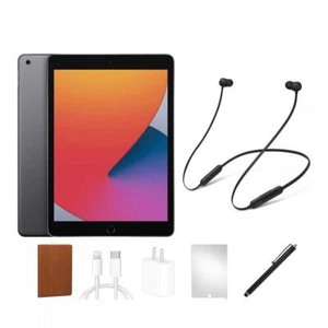 Apple iPad 8 Beats Bundle (2020) Space Gray 32 GB WiFi Good Condition - Picture 1 of 1