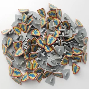 Lot of 10 Lego VINTAGE Castle Lion Shields Knights 6041 6062 6103 6102 6067 6080 - Picture 1 of 3