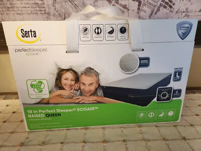 Colchón SERTA 18 pulgadas perfecto para dormir ECOAIR elevado Queen *AIRE* Foto 1 de 4