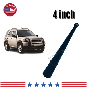 4" Short Black Antenna Replacement AM/FM For Land Rover Freelander 2000-2006 - Picture 1 of 6