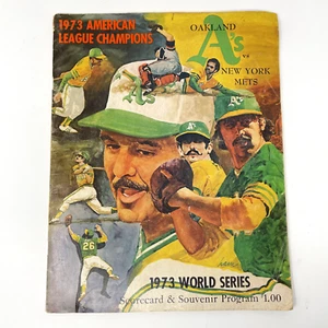 1973 World Series Program Oakland As New York Mets - Picture 1 of 12