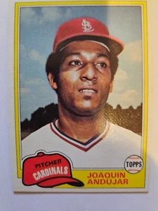 Joaquín Andujar 1981 Topps negociado #731 casi nuevo - Imagen 1 de 1