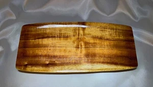 Big Island Aged Curly Koa Wood Valet Flat Stash Tray   MADE IN HAWAII - Picture 1 of 11