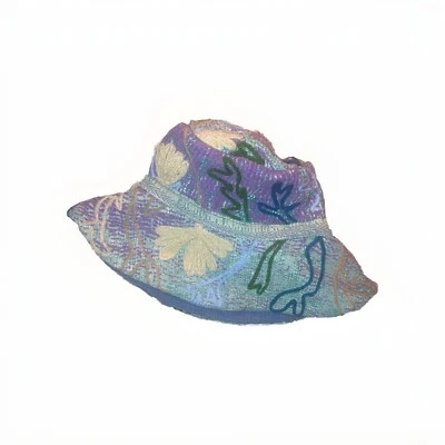 Sombrero cubo Kantha vintage para mujer Free People multicolor talla única ¡NUEVO SIN ETIQUETAS NUEVO! Foto 1 de 4