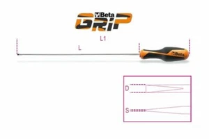 Beta Tools 1264L Beta GRIP® Long Screwdriver for Headless Slot Screws 4 x 400mm - Picture 1 of 2