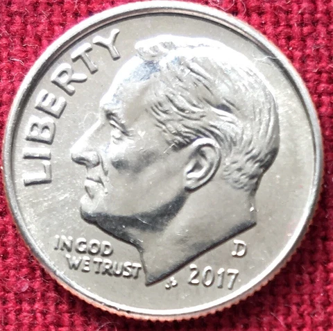 2017 D Roosevelt Dime Uncirculated BU. Gorgeous Coin! Cover