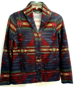 LRL RALPH LAUREN..AZTEC..SOUTHWESTERN..THICK SOFT COTTON ..JACKET..sz MED - Picture 1 of 6