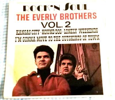 THE EVERLY BROTHERS, ROCK' N SOUL VOL.2, 1965 WARNER BROS EP, POP,R&R, EX. - Image 1 of 3