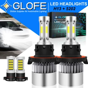 4X H13+5202 High/Low LED Headlight + Fog Bulbs For Chevrolet Camaro 2010-2013 S2 - Picture 1 of 9